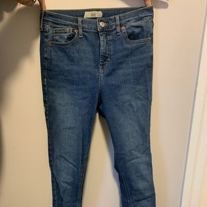 Topshop Jamie Jeans; Navy Blue Denim Skinny Jeans